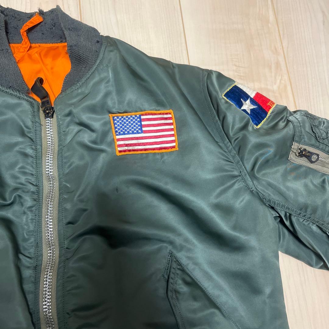 実物80年 MA-1 オリジナル ALPHA INDUSTRIES INC社製