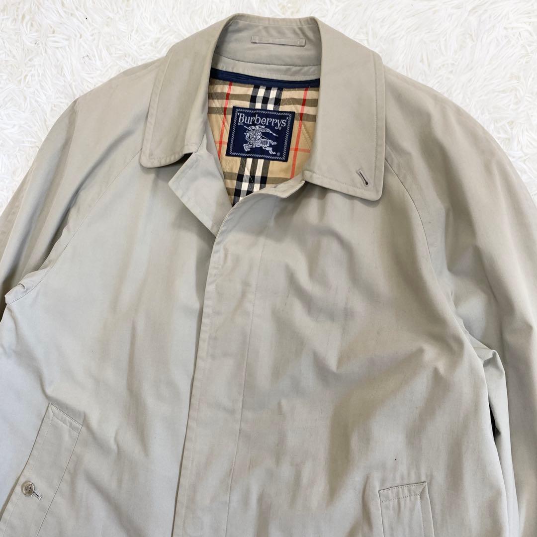 【美品・希少・XL】 バーバリー ステンカラーコート ノバチェック ライナー付き