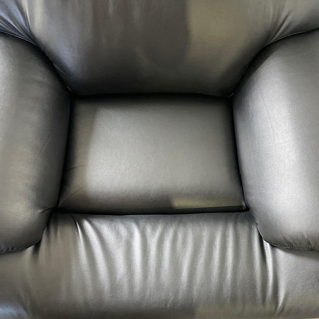 EAST WOOD イーストウッド 1人掛けソファ 回転チェア ブラック 黒