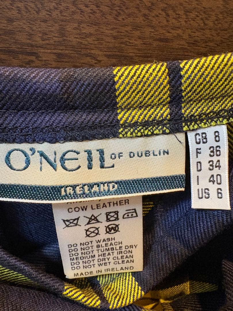 【Bshop】O'NEIL OF DUBLIN チェック柄ロングスカート