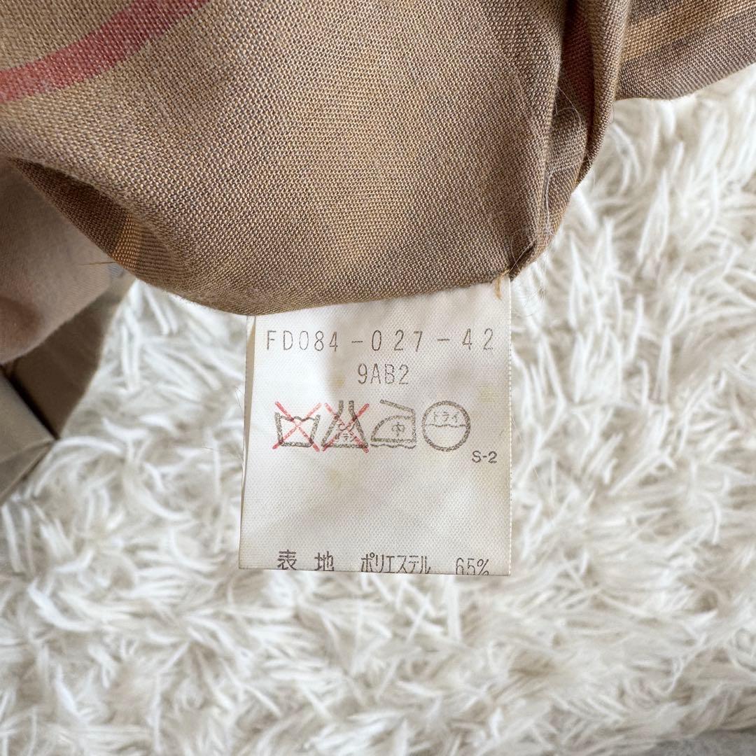 美品　バーバリリーズ　ステンカラーコート　2way　ノバチェック　L　ベージュ