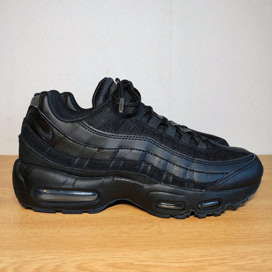 美品 NIKE AIR MAX 95 ES \"ALL BLACK\" 25
