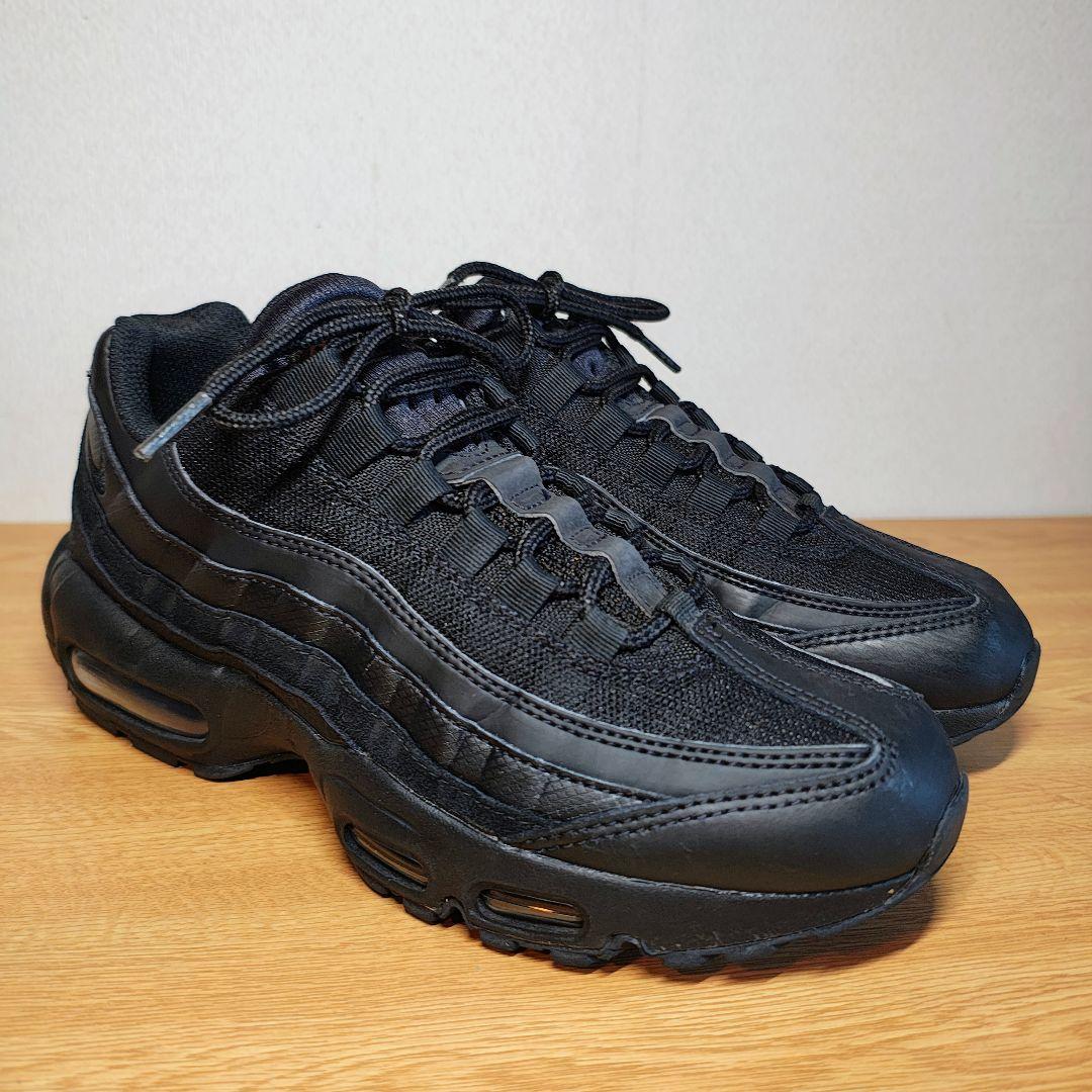 美品 NIKE AIR MAX 95 ES \"ALL BLACK\" 25