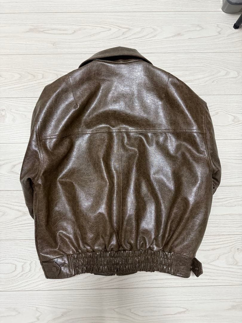 SLY FAUX LEATHER ZIP UP BZ ブルゾン