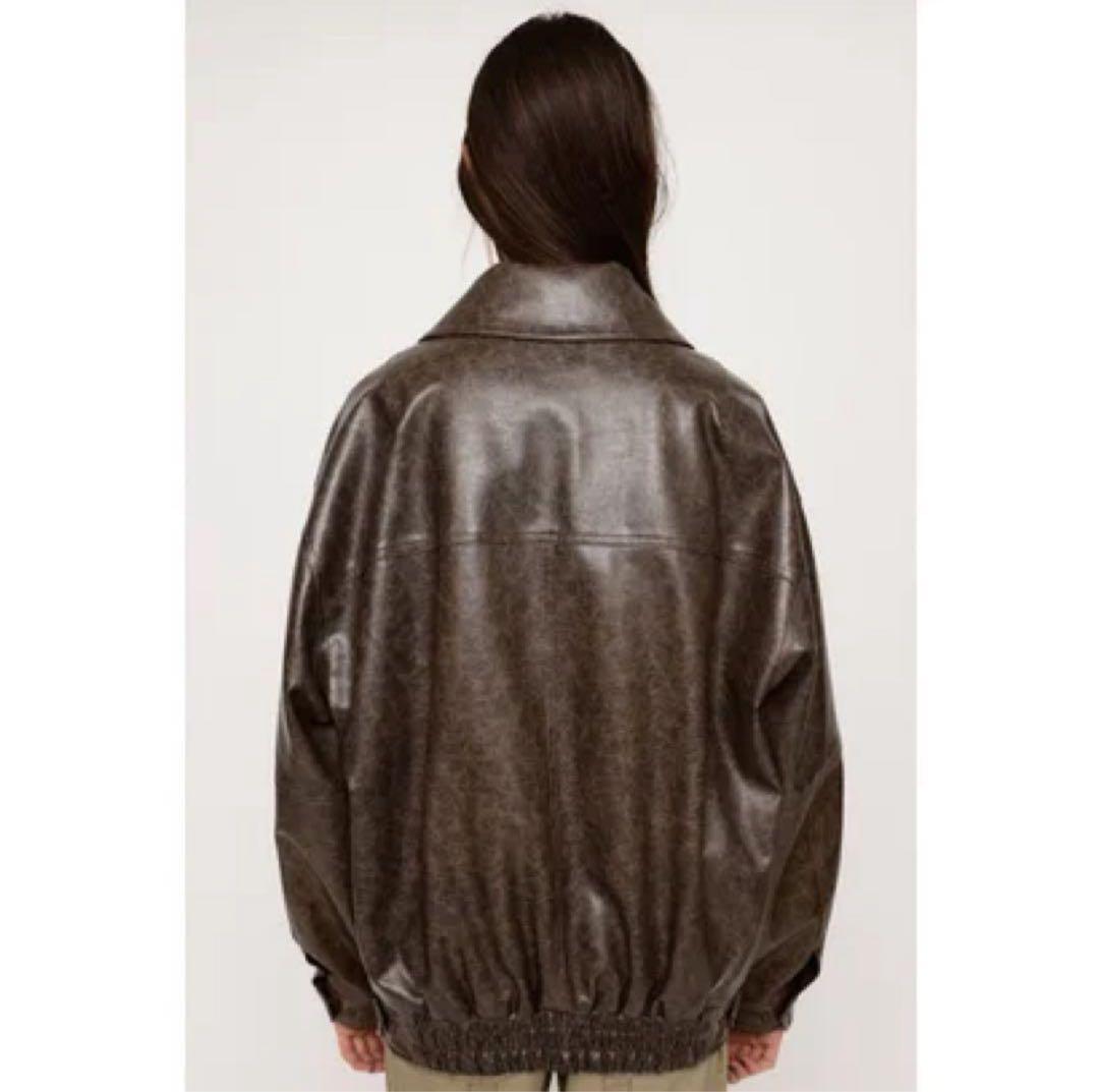 SLY FAUX LEATHER ZIP UP BZ ブルゾン
