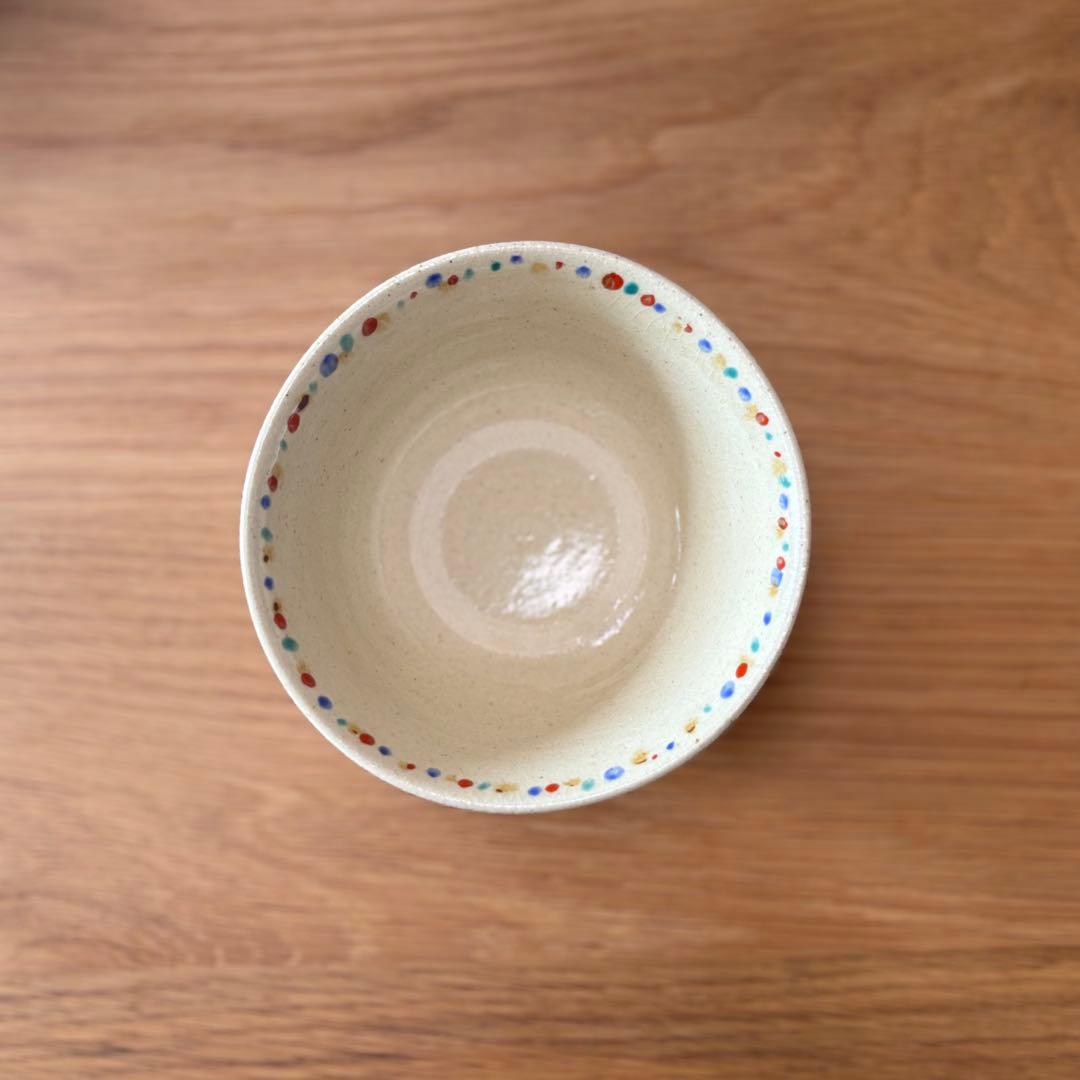 【未使用】伊藤聡信 色絵 飯碗 器 美品