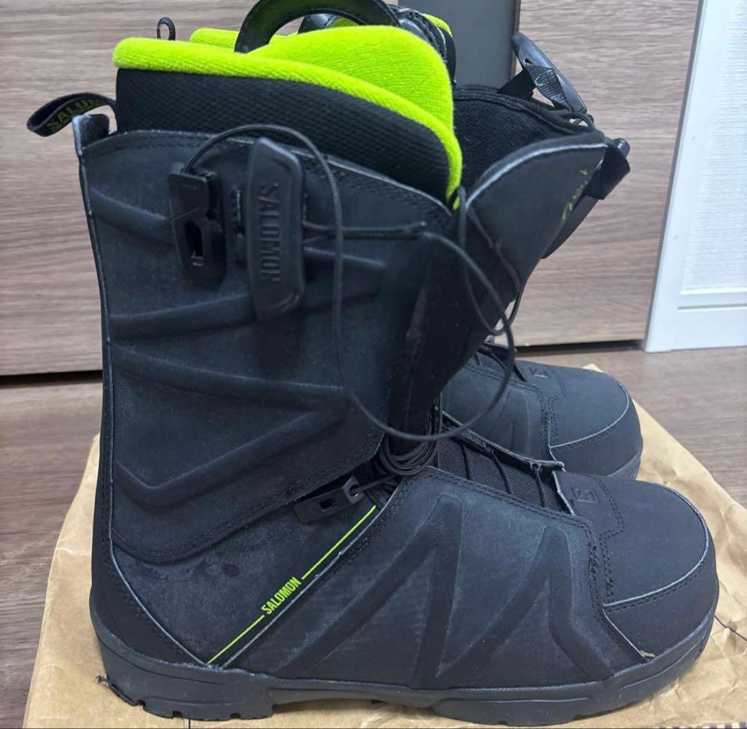 美品28cm　salomon サロモン ブーツ　FACTION BOA ライム