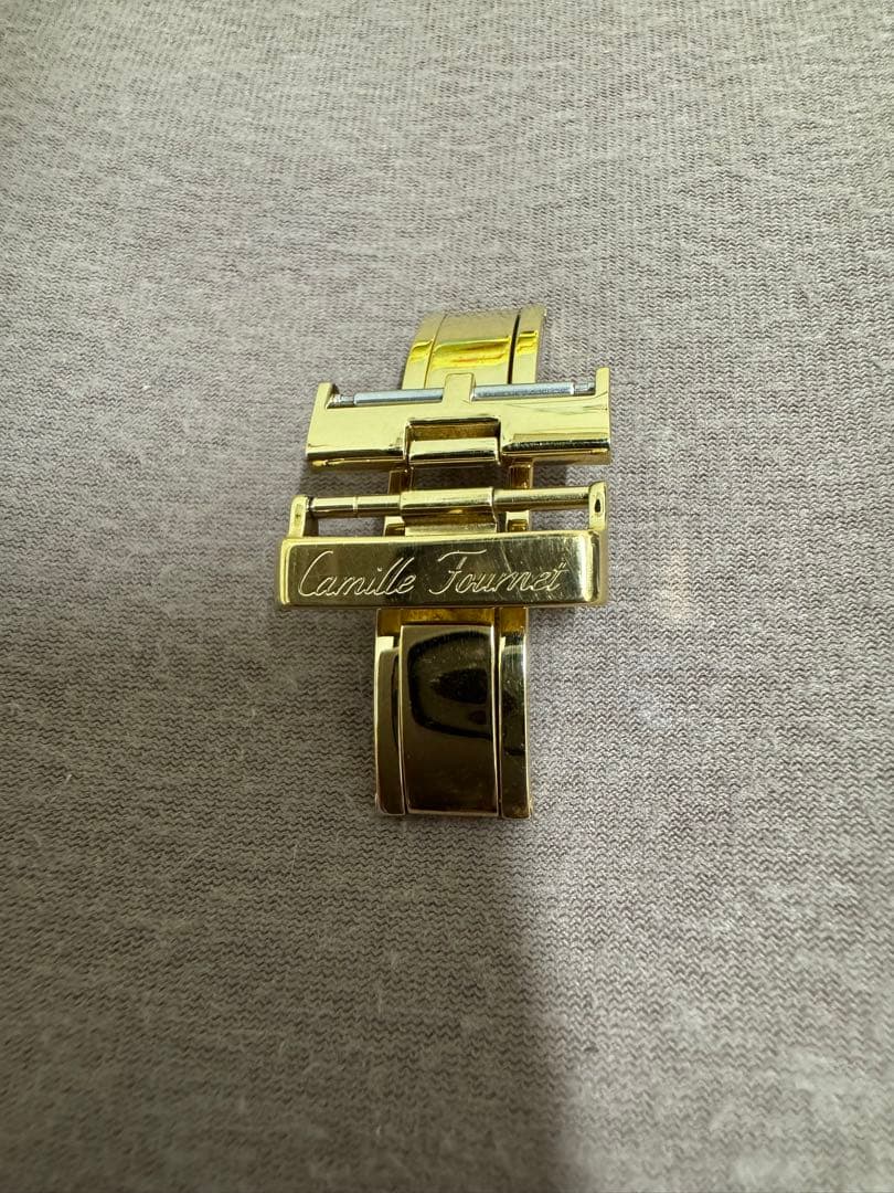 カミーユフォルネ　Dバックル　ゴールド18mm 旧ロゴ 刻印入り