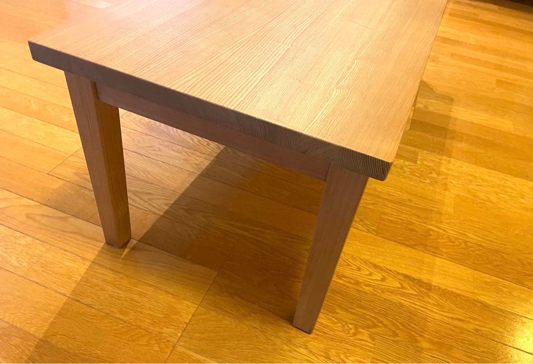 無印　ローテーブル　タモ材　天然木 1200 MUJI