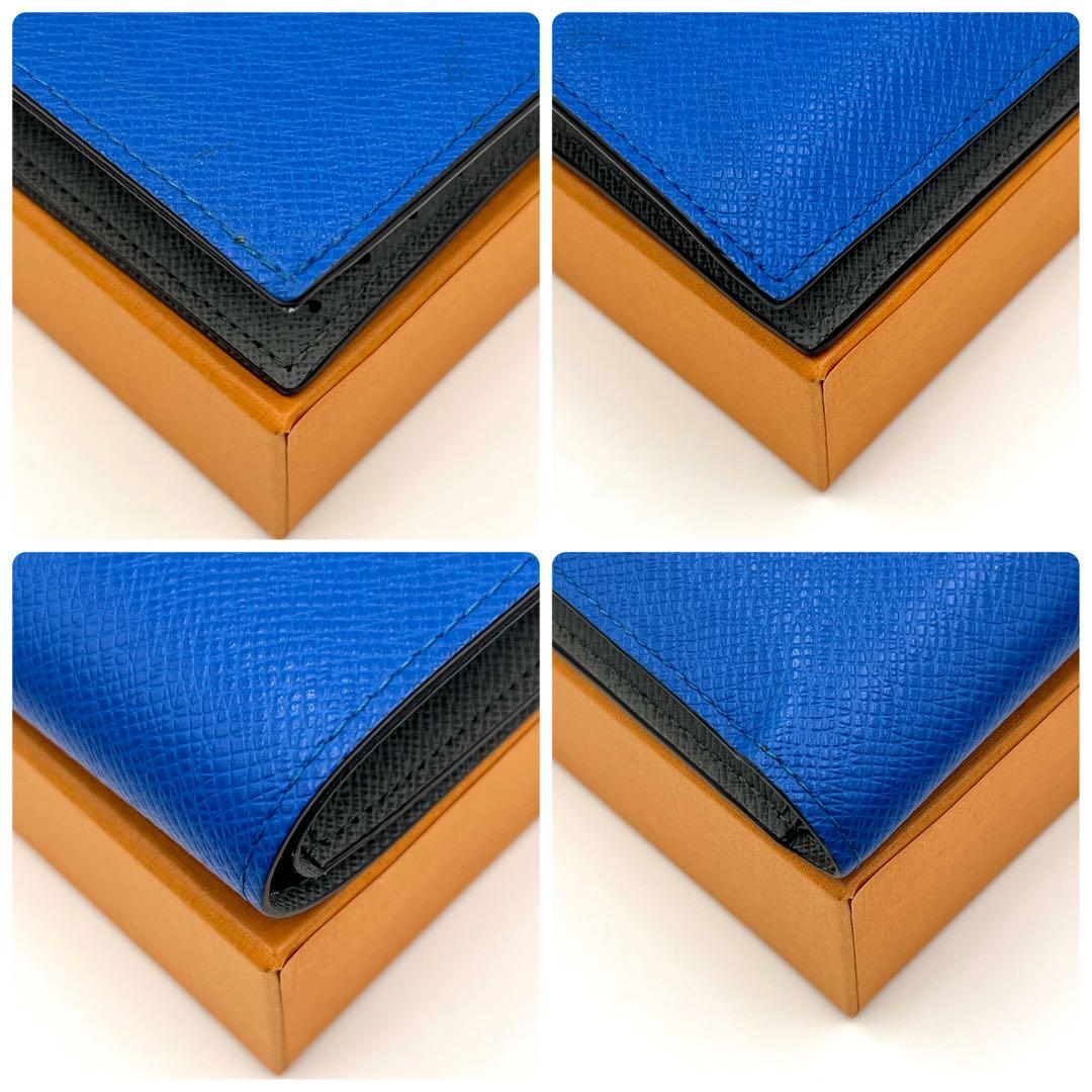 【美品】ルイヴィトン タイガ ポルトフォイユ マルコ 2つ折り バイカラー