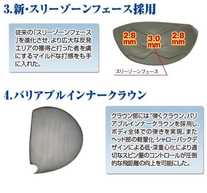 新品で3本揃って超激安！日本一飛んだワークスゴルフマキシマックス1.3.5セット
