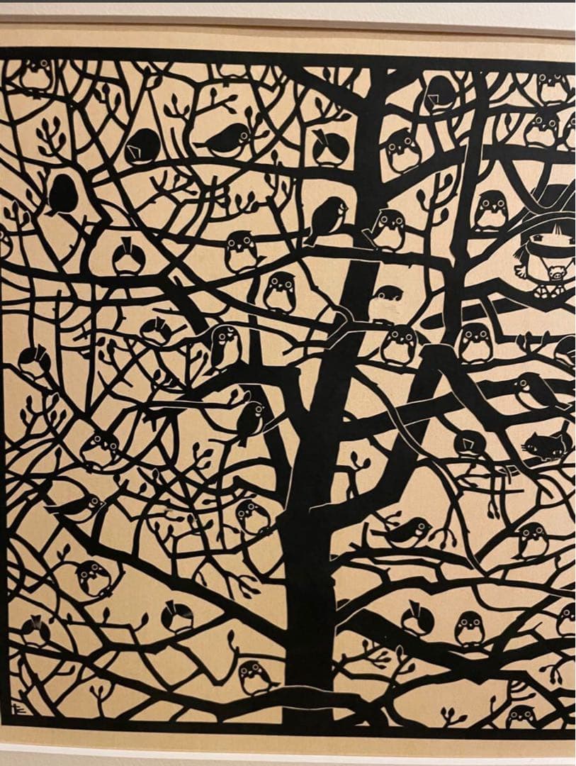 ね*ね様 村上保 切り絵 切り紙 真作