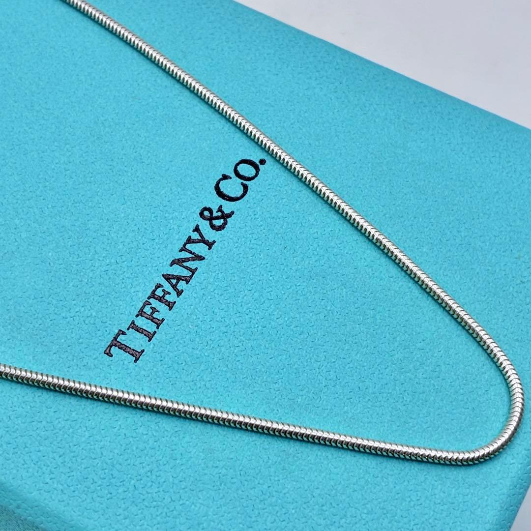 【極美品】ティファニー　スネークチェーンのみ　ネックレス　44cm シルバー