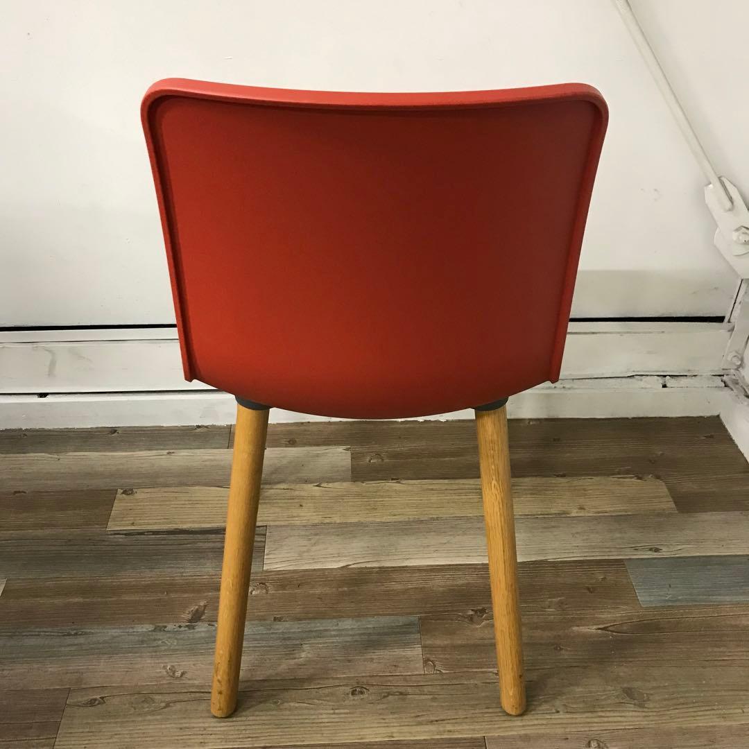 【在庫処分・3脚セット】Vitra ヴィトラ HAL Wood チェア レッド系
