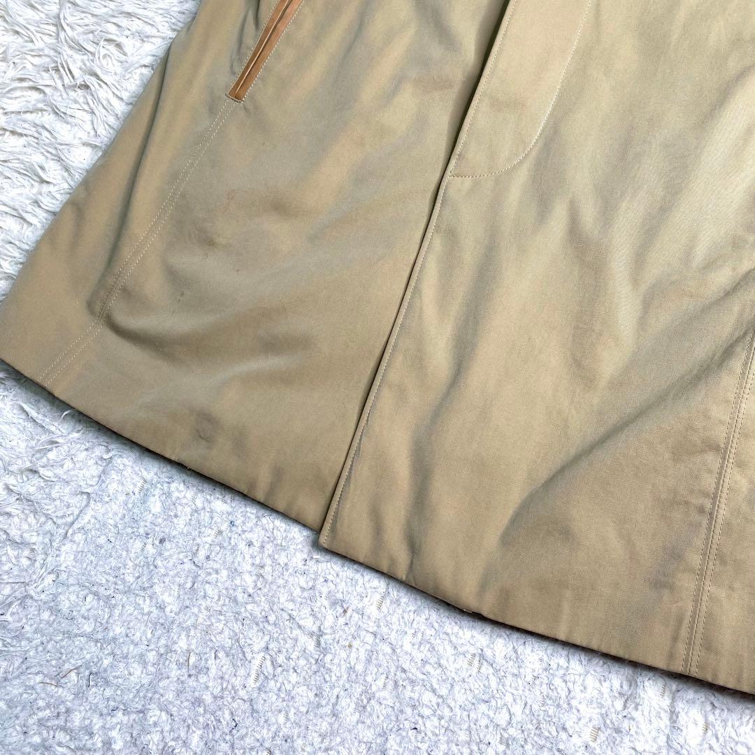 良品✨Etro ステンカラーコート ライナー ペイズリー 総柄 レザー 綿 L