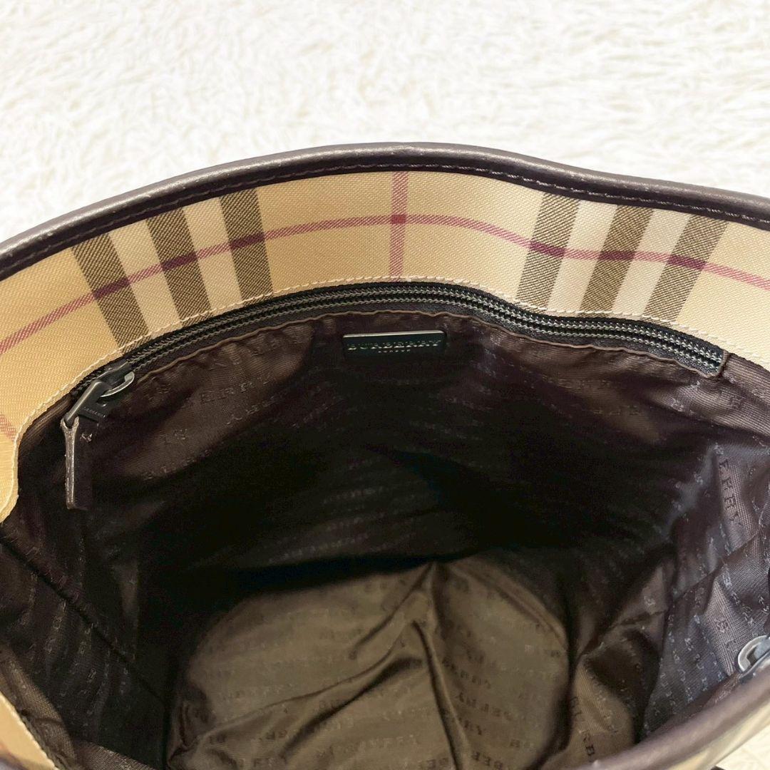 イタリア製　BURBERRY　LONDON ノバチェック　トート　バケツ型