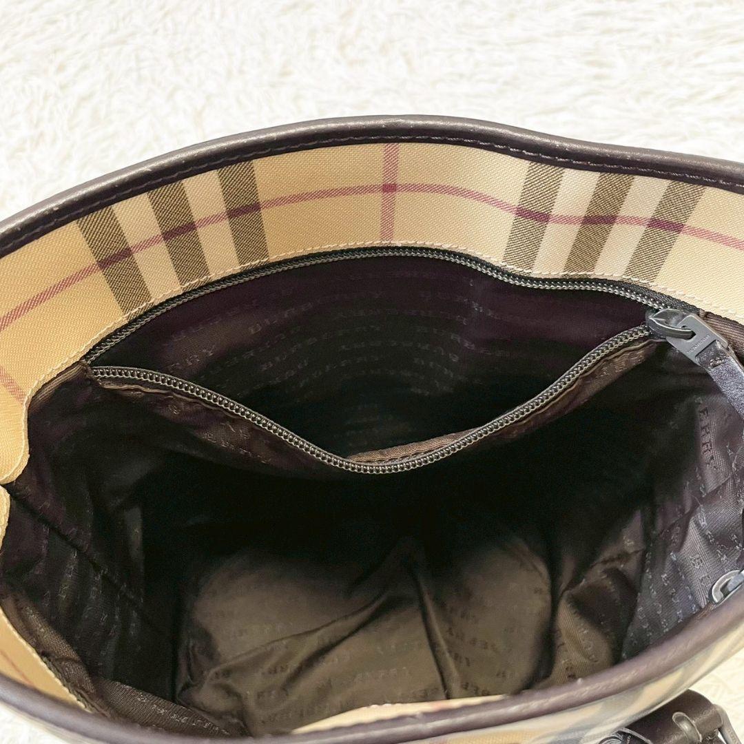 イタリア製　BURBERRY　LONDON ノバチェック　トート　バケツ型