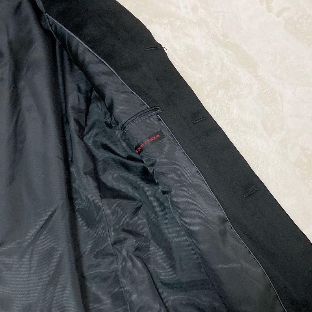 【新品】タグ付 D’URBAN ダーバン カシミヤ バルマカーンコート BK L