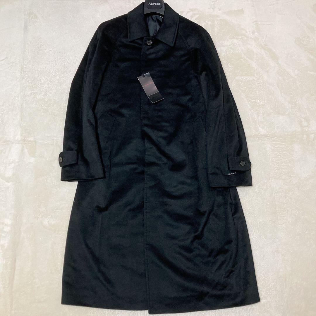 【新品】タグ付 D’URBAN ダーバン カシミヤ バルマカーンコート BK L