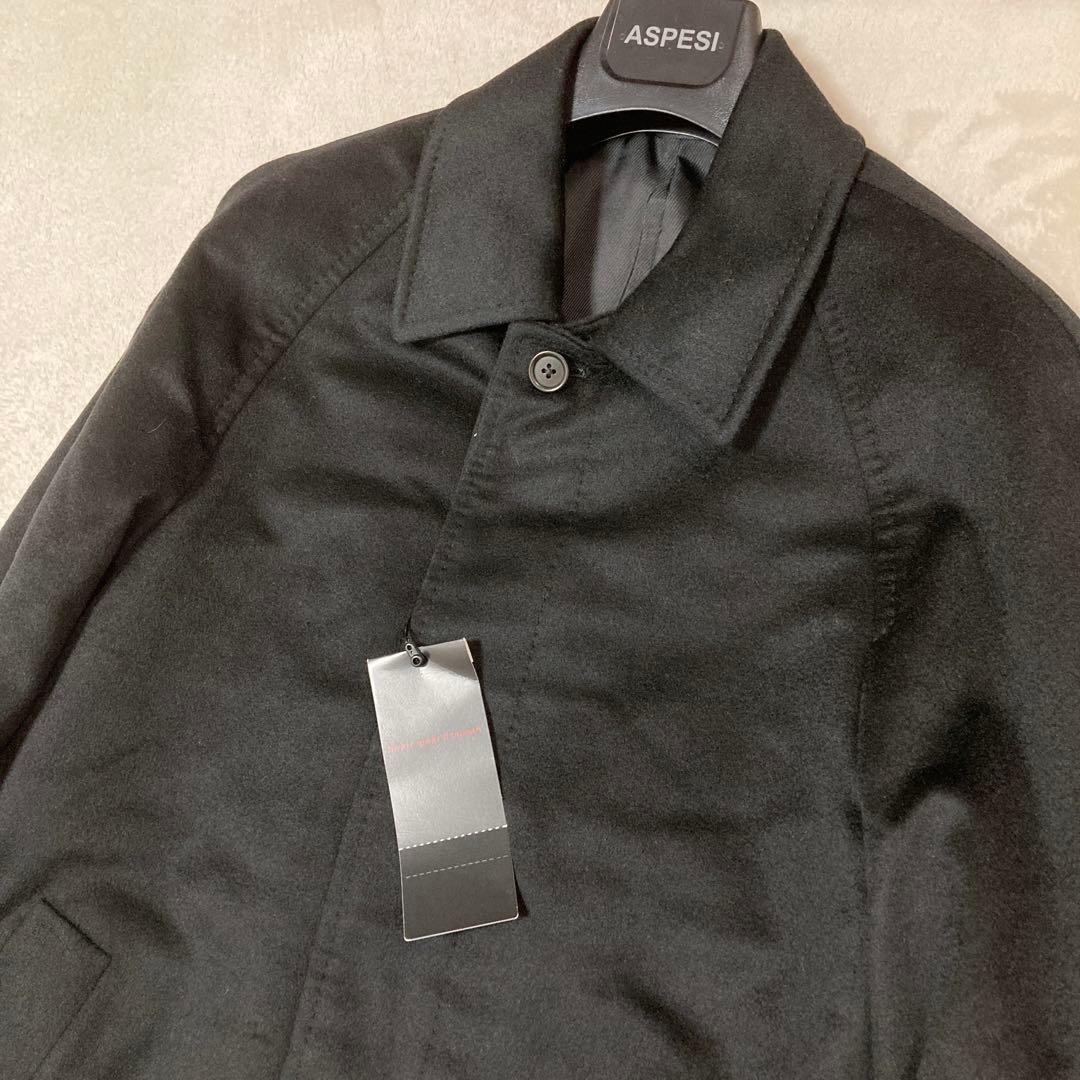 【新品】タグ付 D’URBAN ダーバン カシミヤ バルマカーンコート BK L