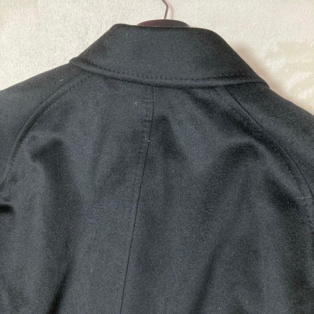 【新品】タグ付 D’URBAN ダーバン カシミヤ バルマカーンコート BK L
