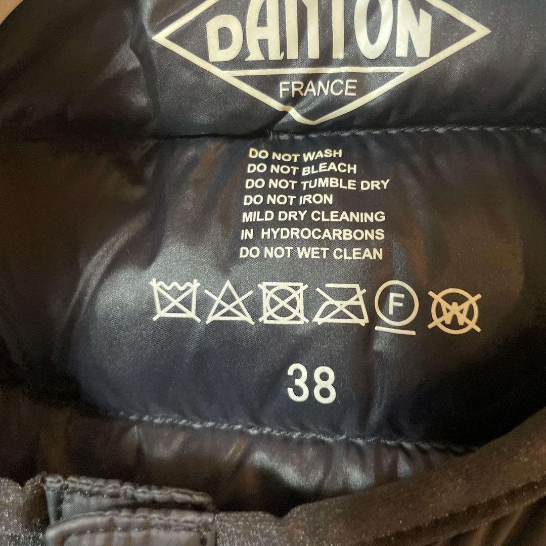 リーDANTON ブラック ダウンベスト 38