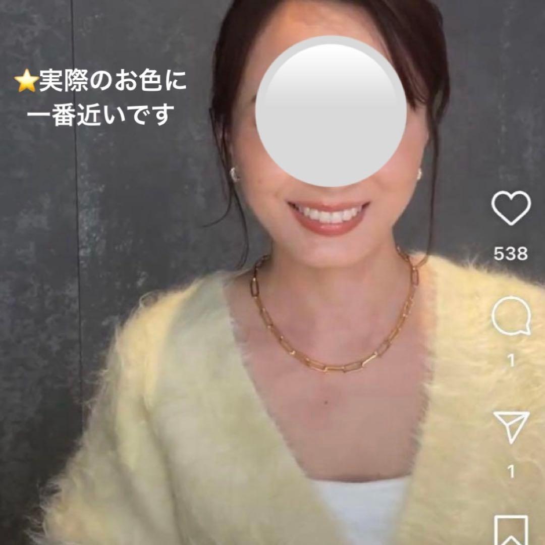 極美品✨アニュアンス スーリーアルパカニット カーディガン イエロー 限定色