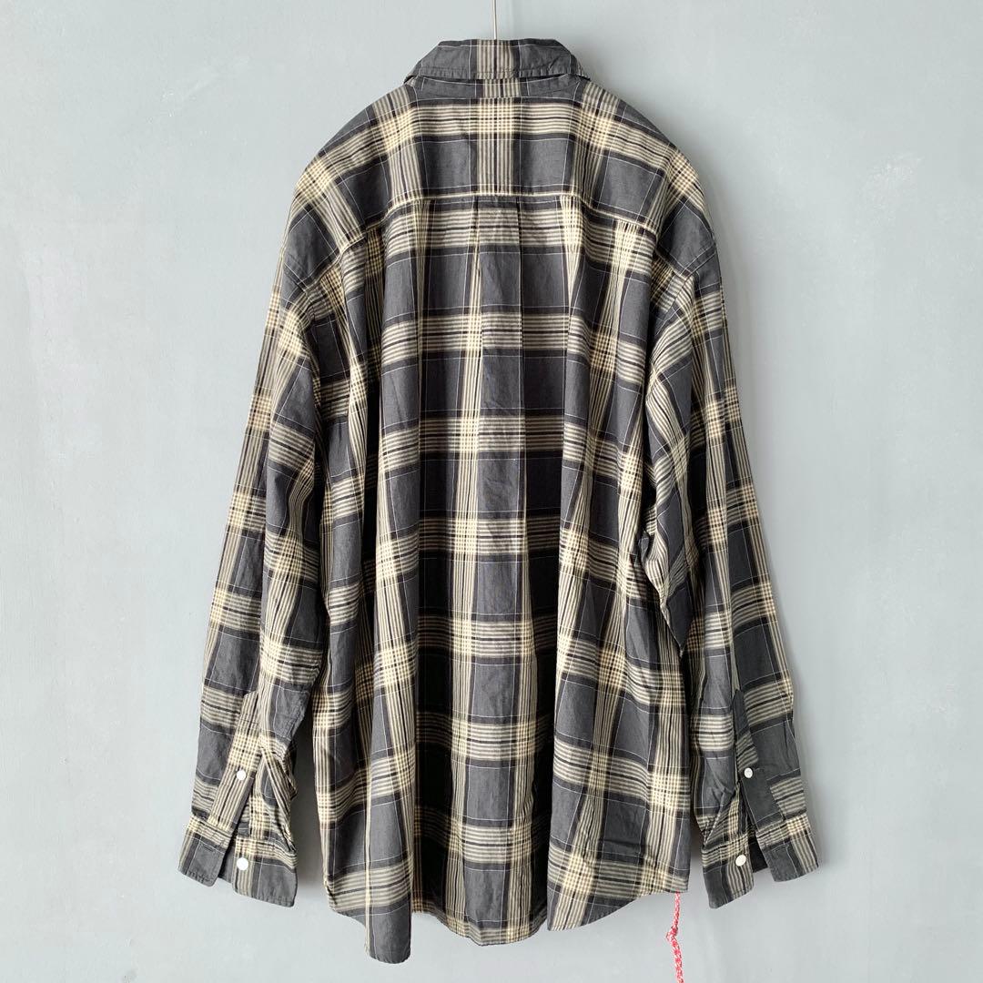 BEAMS JAPAN ビッグシルエット チェックシャツ ビームスジャパン ML