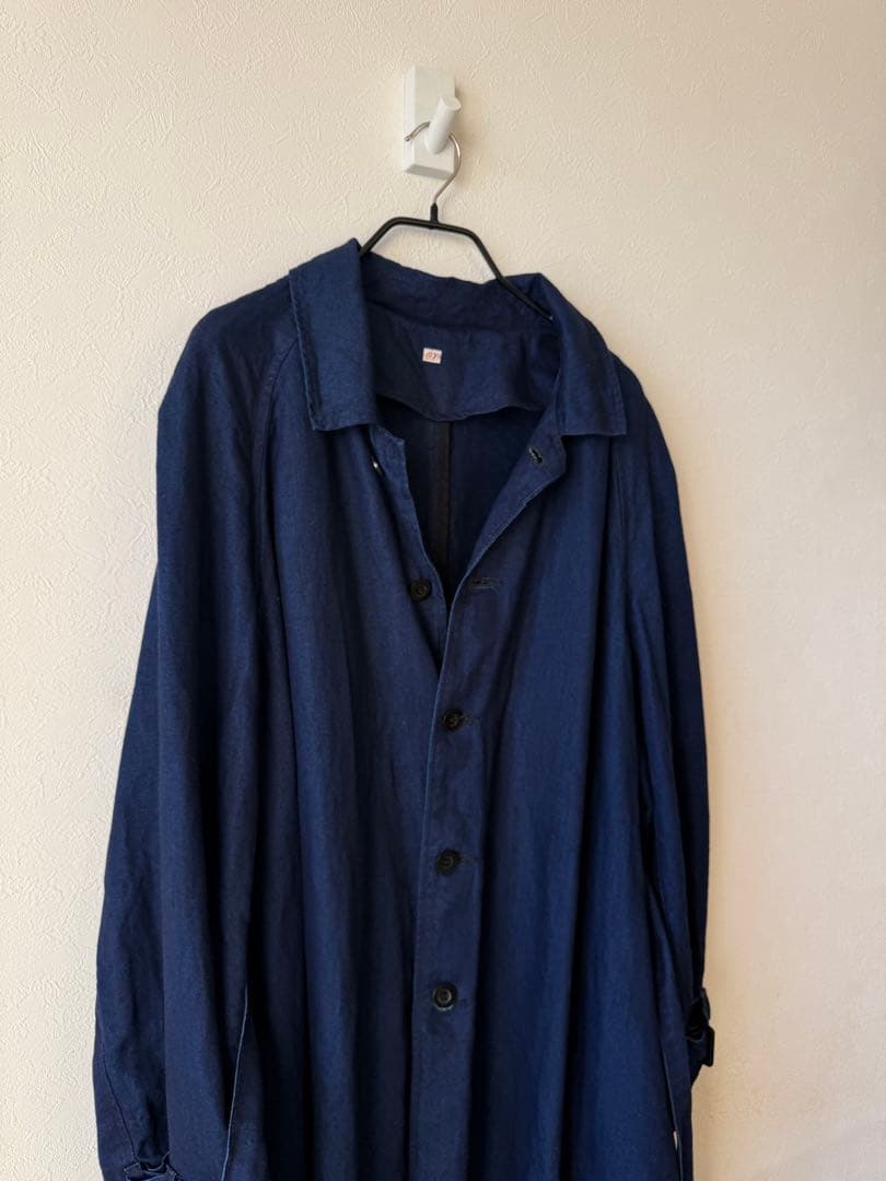 OUTIL / ウティMANTEAU UZES インディゴリネン　サイズ1