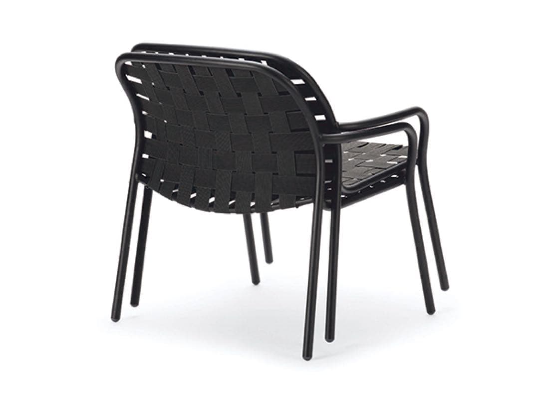 emu / Yard Lounge Chair ブラック編み込みガーデンチェア