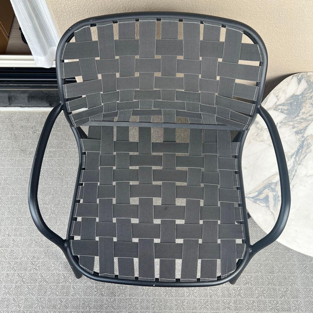 emu / Yard Lounge Chair ブラック編み込みガーデンチェア