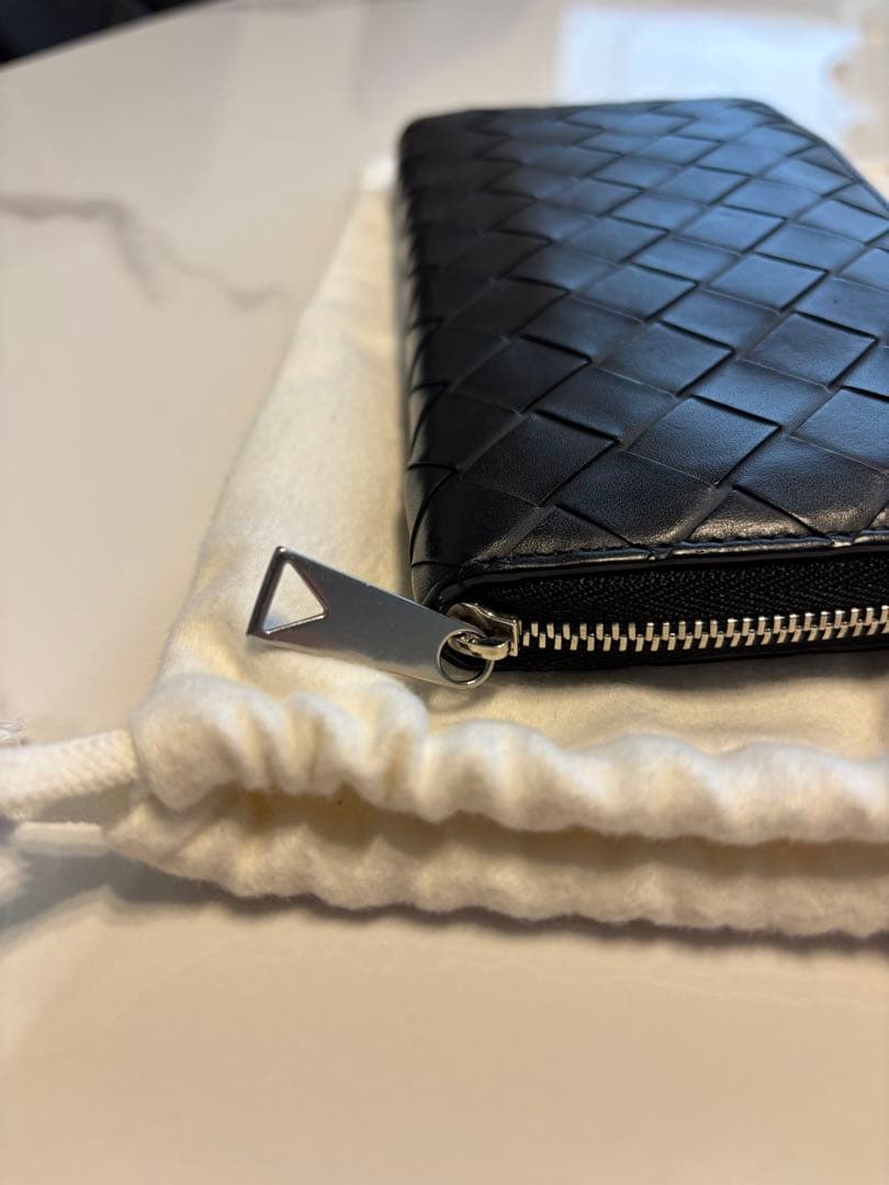ボッテガヴェネタ 長財布 イントレチャート ブラック