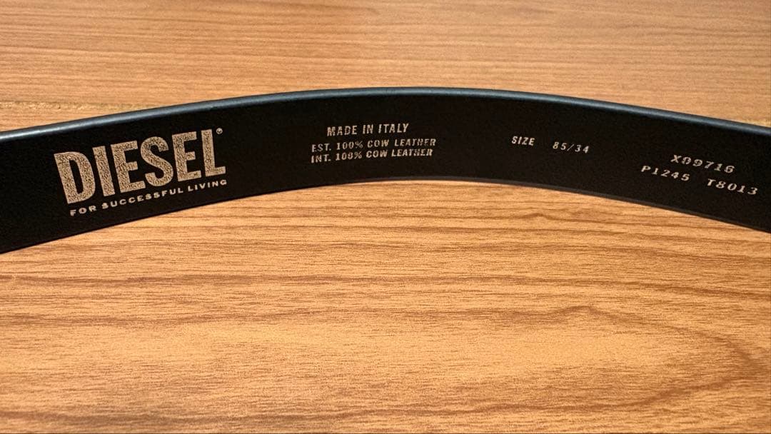 DIESEL ブラック B-1dr 25 ベルト size85/34