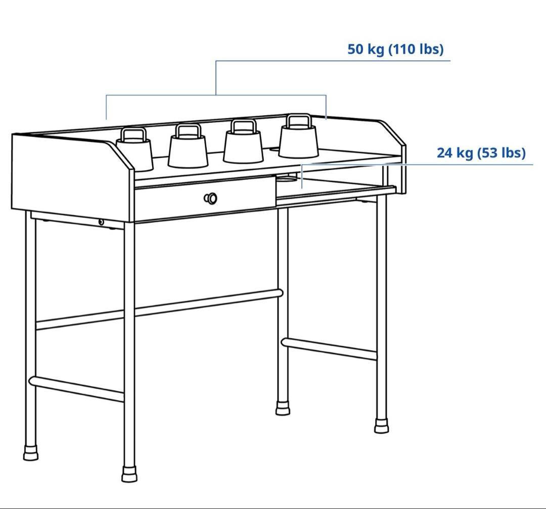 IKEA HAUGA ハウガ　ホワイト 引き渡し限定