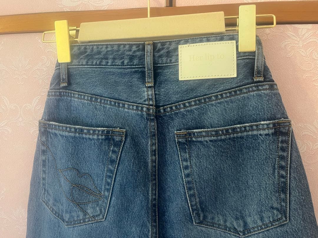 パンツ Herlipto Tokyo High Rise Jeans blue 23