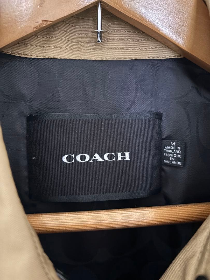【美品】COACH ベージュ トレンチコート M