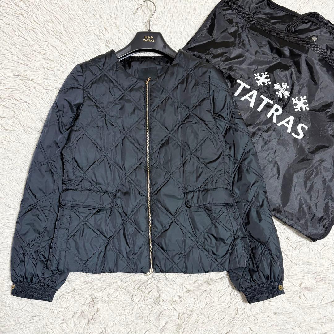 極美品✨TATRAS CERCIDIA ダウンジャケット キルティング 黒 03