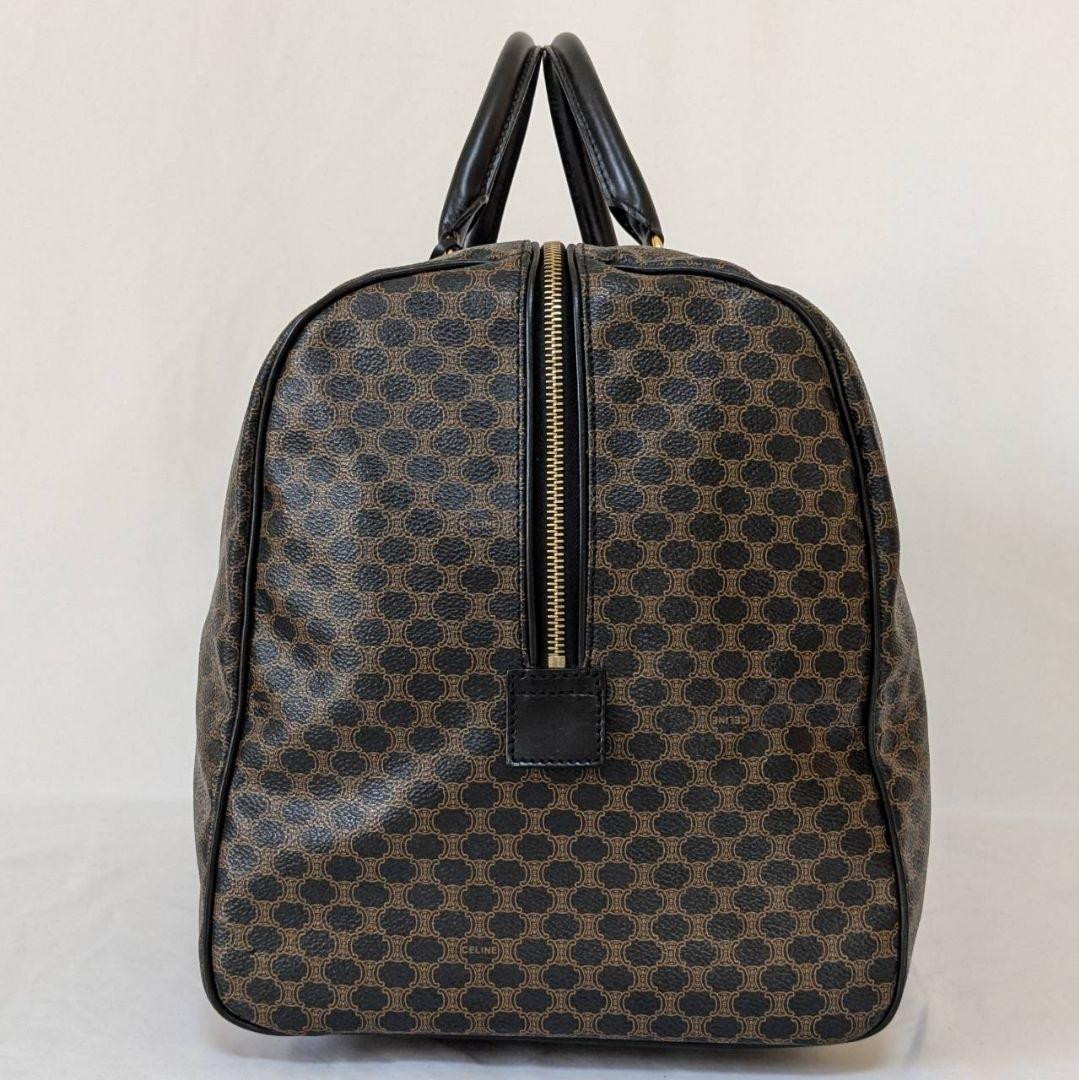 ✨極美品 CELINE 黒マカダム ボストンバッグ 鍵 2way PVC 大容量
