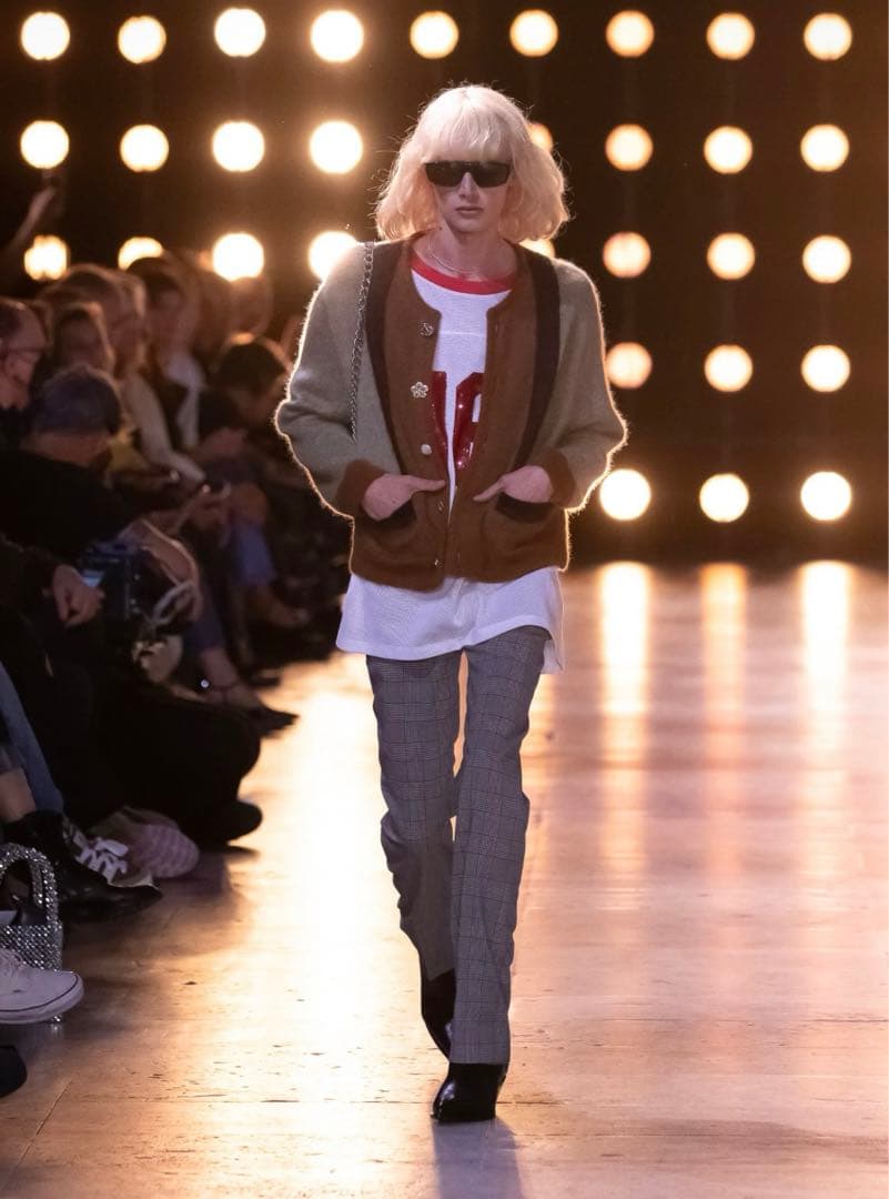 CELINEモヘアカーディガン　Mサイズ　セリーヌ