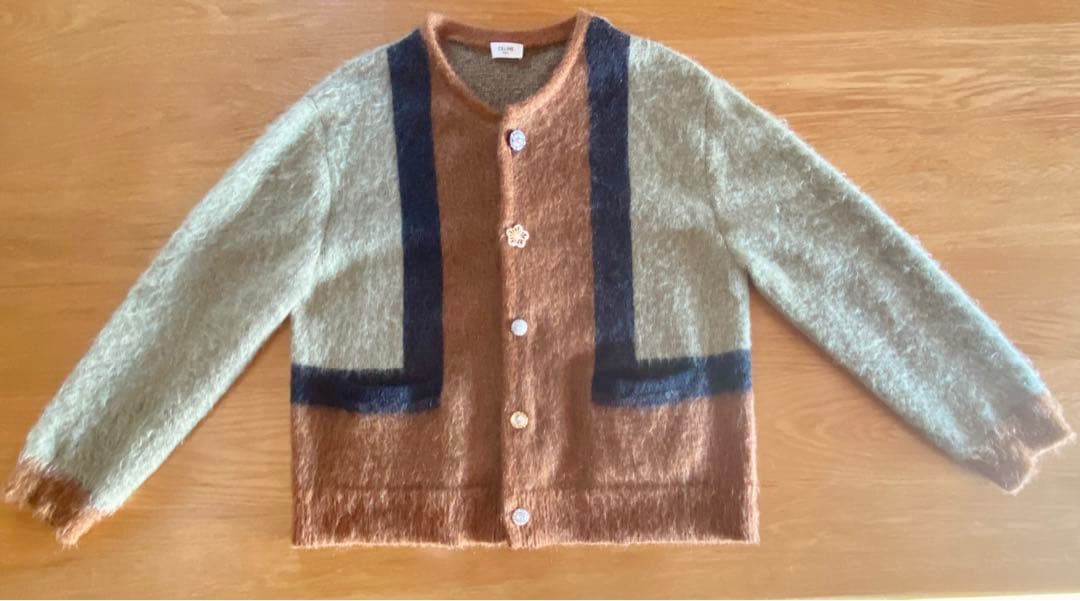 CELINEモヘアカーディガン　Mサイズ　セリーヌ