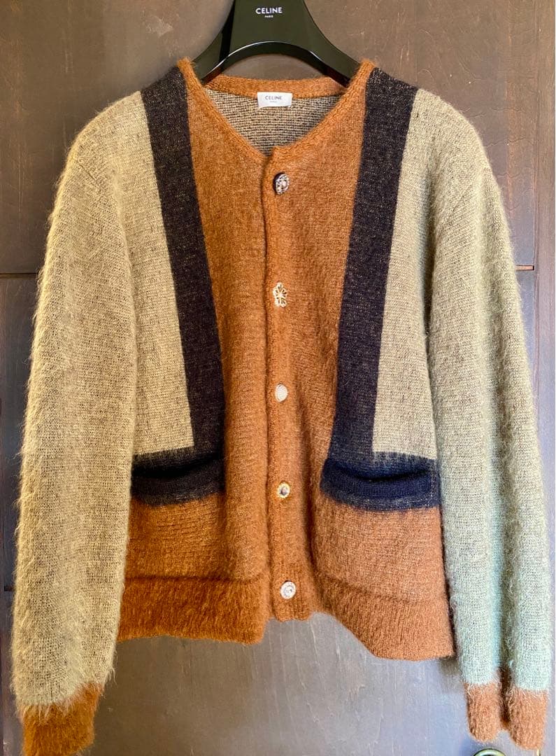 CELINEモヘアカーディガン　Mサイズ　セリーヌ