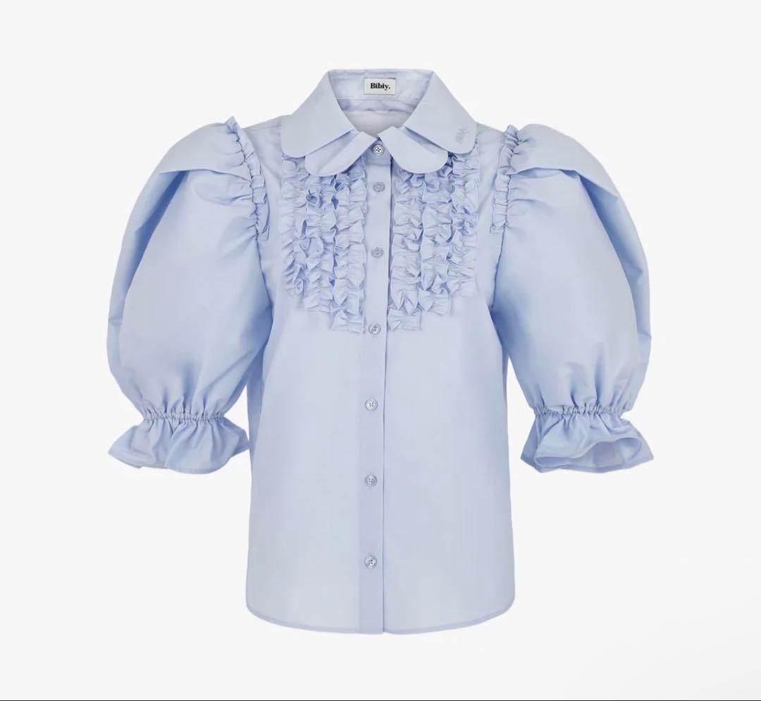 Bibiy. CORA PUFF BLOUSE ブルー ブラウス