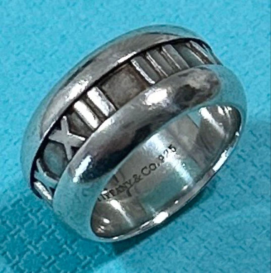 TIFFANY&Co. アトラス リング 925 約8号 純正巾着付