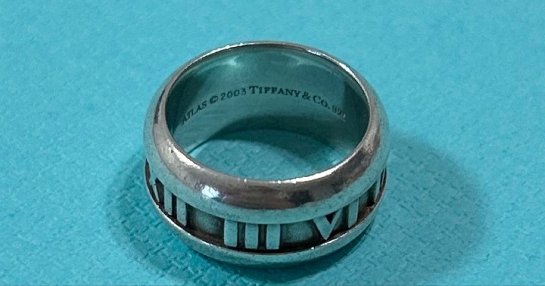 TIFFANY&Co. アトラス リング 925 約8号 純正巾着付