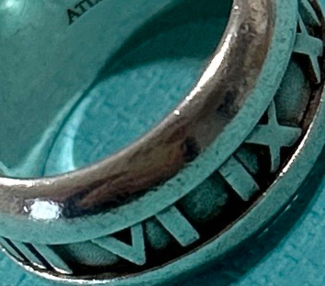 TIFFANY&Co. アトラス リング 925 約8号 純正巾着付