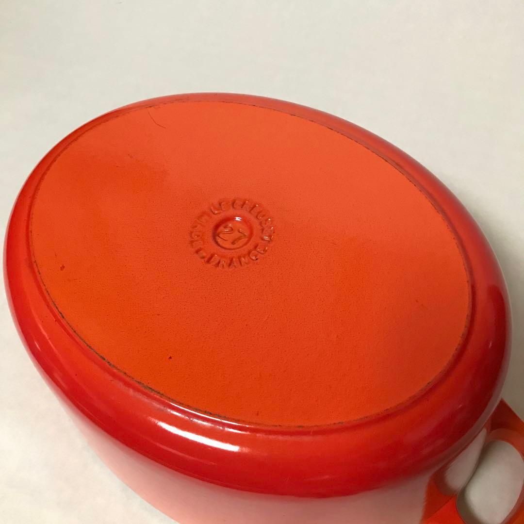 ル　クルーゼ　ココットオーバル　オレンジ　27㎝
