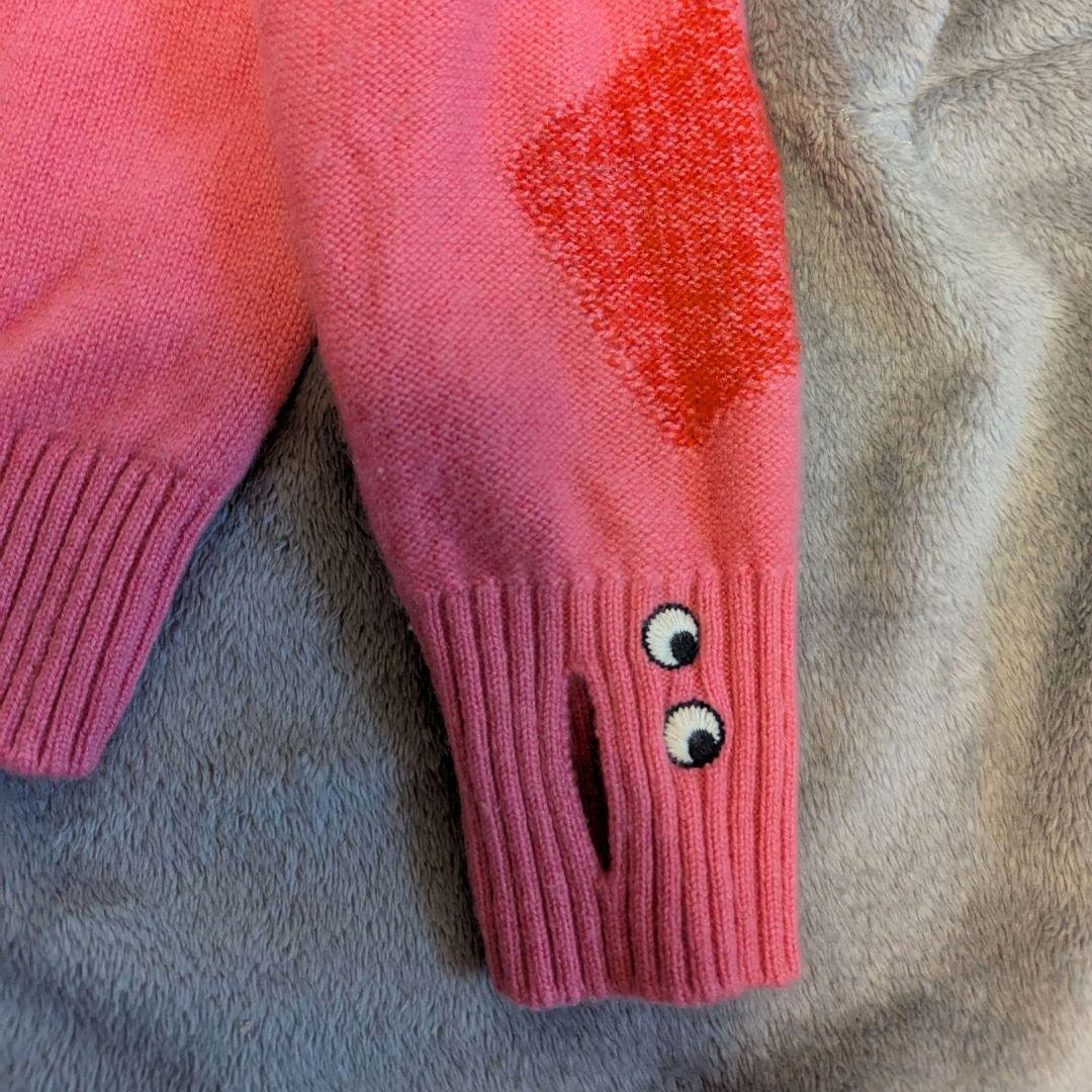 【カスミ】アニヤ・ハインドマーチ×UNIQLO　カシミヤニット　ピンク