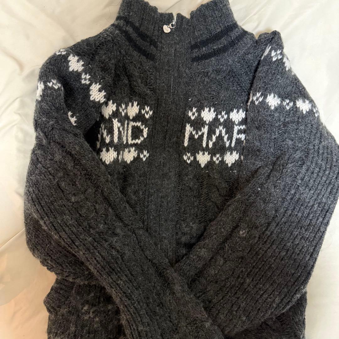 andmary Mary knit cowichan gray グレー