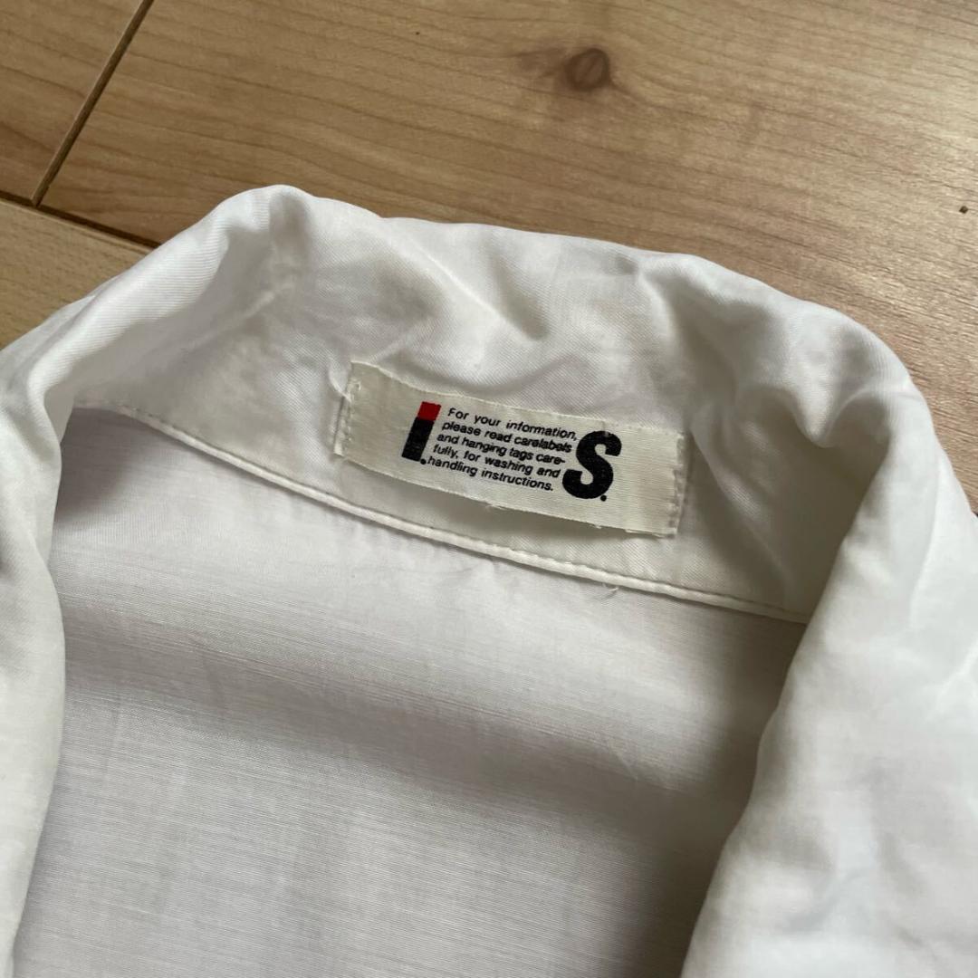 80s~ I.S. ISSEY MIYAKE オープンカラー レーヨン半袖シャツ