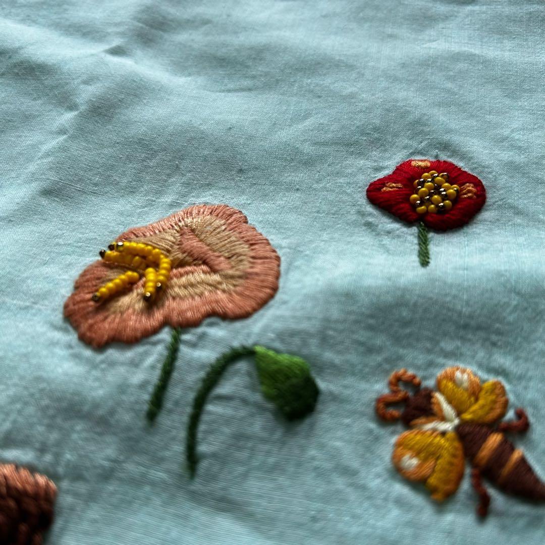 【希少美品】45R 歳時記　上巳　ブラウス　プルオーバー　刺繍　ビーズ　現行